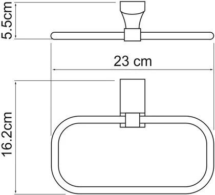 Полотенцедержатель Wasserkraft Exter K-5260 Sancos — официальный сайт