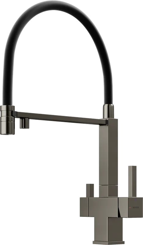 Смеситель для кухни Sancos Moro SC4006GG с гибким изливом, вороненая сталь Sancos — официальный сайт