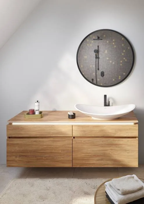 Накладная раковина Villeroy & Boch My Nature 4110 80R1 alpin CeramicPlus Sancos — официальный сайт