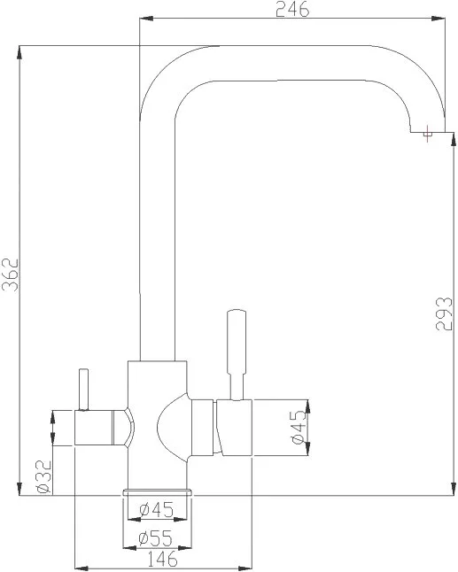 Смеситель для кухни Steel Hammer SH 715 CR Sancos — официальный сайт