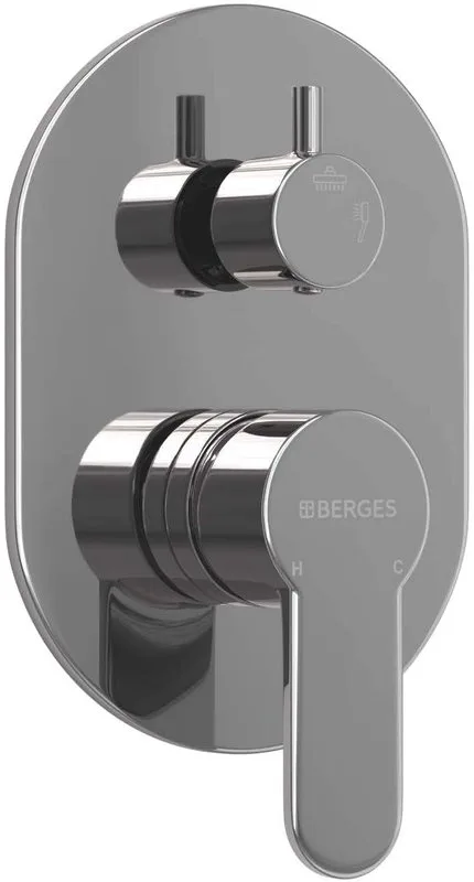 Душевой комплект Berges Ventas 3O 073009, С ВНУТРЕННЕЙ ЧАСТЬЮ, хром Sancos — официальный сайт