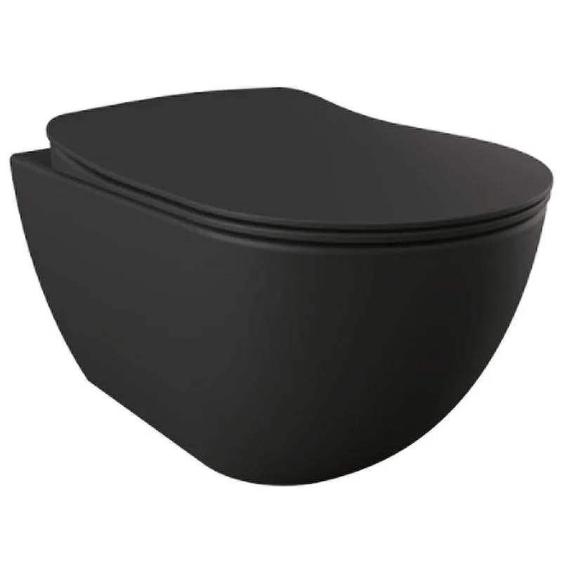 Чаша для унитаза подвесного Creavit Free FE320-11SM00E-0000 черный матовый Sancos — официальный сайт