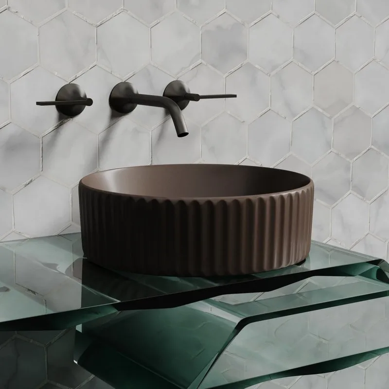 Накладная раковина Ceramicanova Element CN6057MDB темно-коричневый матовая Sancos — официальный сайт
