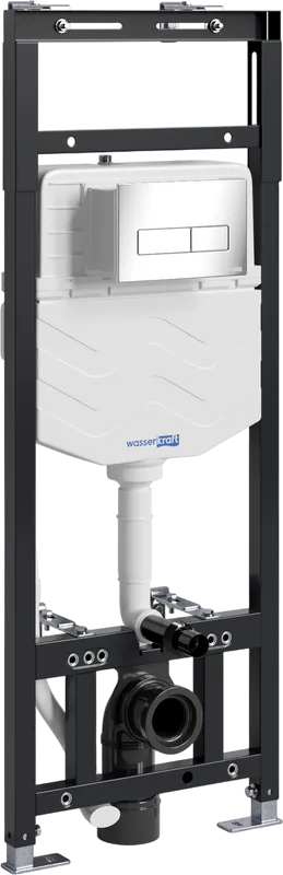 Система инсталляции для унитазов Wasserkraft Alme 15TLT.010.ME.CH03, с кнопкой смыва хром Sancos — официальный сайт