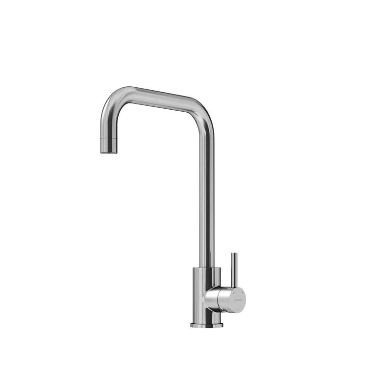 Смеситель для кухни Sancos Stainless, с поворотным Г изливом, нержавеющая сталь, SC12002SS Sancos — официальный сайт