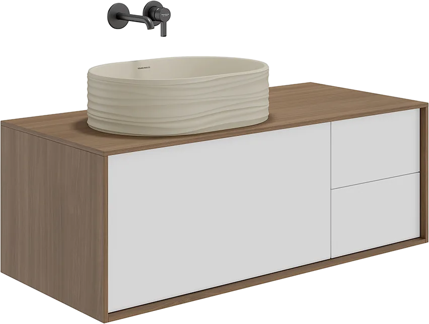 Накладная раковина KERAMA MARAZZI Sabbia 50 песочная матовая Sancos — официальный сайт