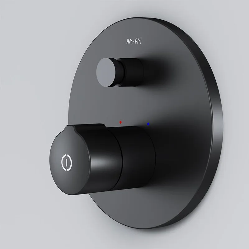 Встраиваемый смеситель AM.PM X-Joy F85A45722 черный, С ВНУТРЕННЕЙ ЧАСТЬЮ Sancos — официальный сайт