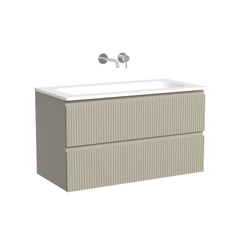 Тумба с раковиной Sancos Snob T 90 подвесная, beige soft, раковина СN7019wx Sancos — официальный сайт