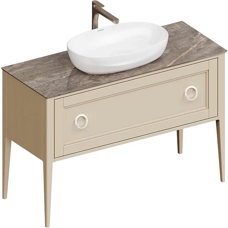 Тумба под раковину без столешницы KERAMA MARAZZI Plaza Classic PL.CN.120.1+1\CAP.M Neo 120 капучино  Sancos — официальный сайт