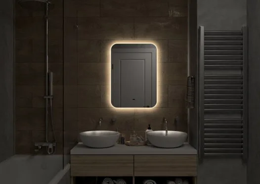 Зеркало Art&Max Ravenna 50 теплая подсветка Sancos — официальный сайт