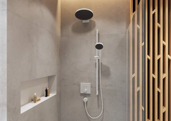 Кронштейн для верхнего душа Hansgrohe Pulsify 260 24149700 матовый белый Sancos — официальный сайт