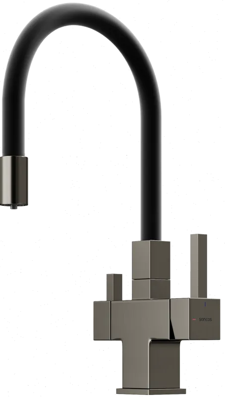 Смеситель для кухни Sancos Arno SC4005GG с гибким изливом, вороненая сталь Sancos — официальный сайт