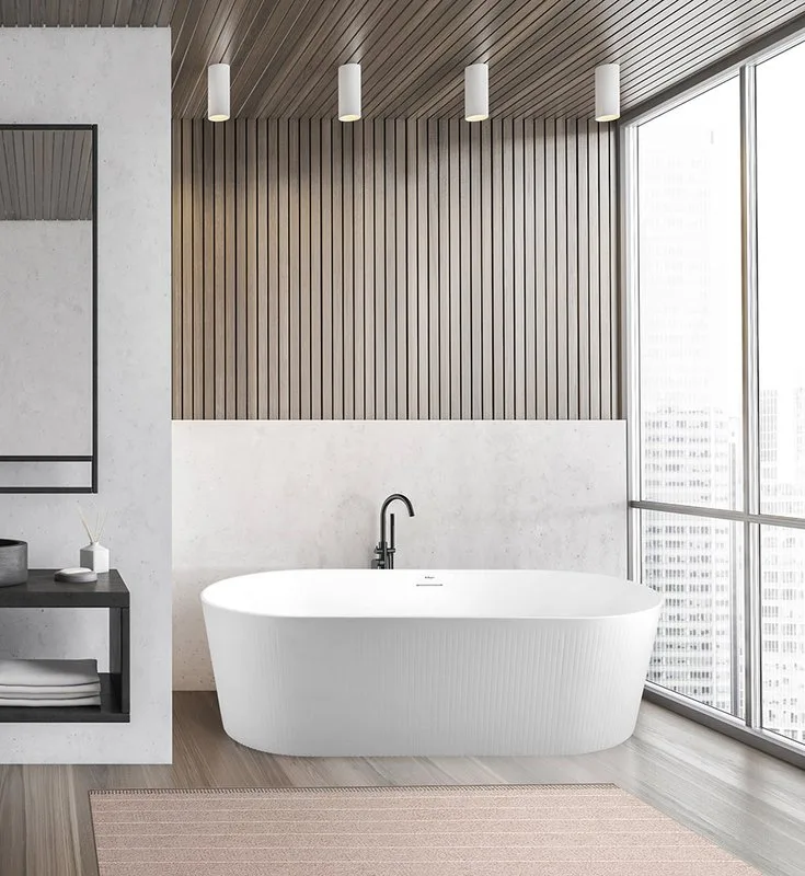 Акриловая ванна BelBagno BB411 170x80 см, отдельностоящая, белая, овальная, со сливом-переливом, с д Sancos — официальный сайт