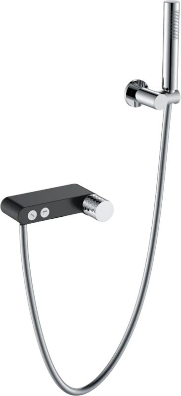 Смеситель для ванны с душем Boheme Stick 123-BCR, black diamond chrome Sancos — официальный сайт