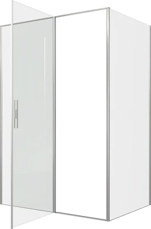 Душевой уголок Allen Brau Priority 140x100, профиль серебро браш, стекло прозрачное Sancos — официальный сайт