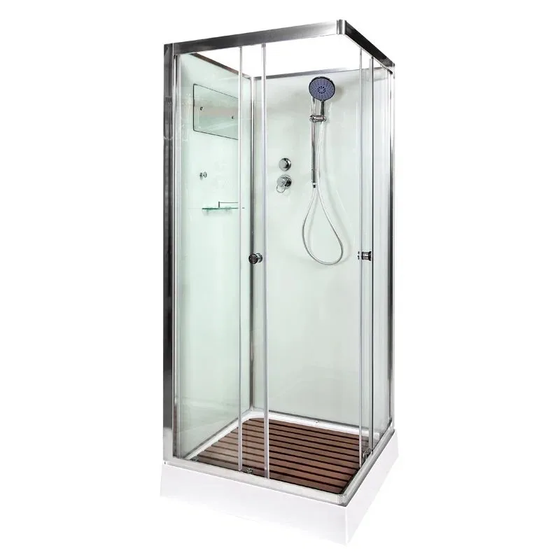 Душевая кабина DTO K408 80х80, профиль хром, стекло прозрачное Sancos — официальный сайт