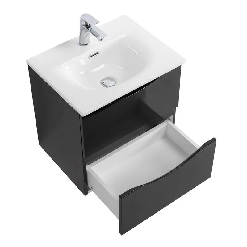 Тумба под раковину без столешницы BelBagno Marino-cer-mini 50 подвесная, nero lucido Sancos — официальный сайт