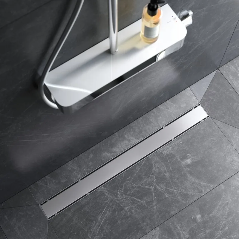 Душевой трап (лоток) AM.PM PrimeFlow Tile 80 см, сталь матовая Sancos — официальный сайт