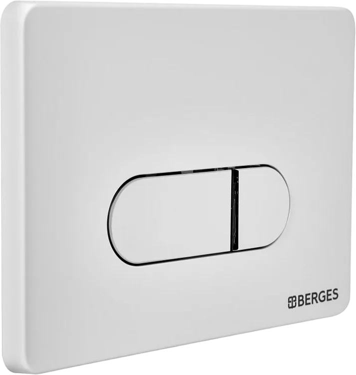 Кнопка смыва Berges Novum D4 soft touch белая Sancos — официальный сайт