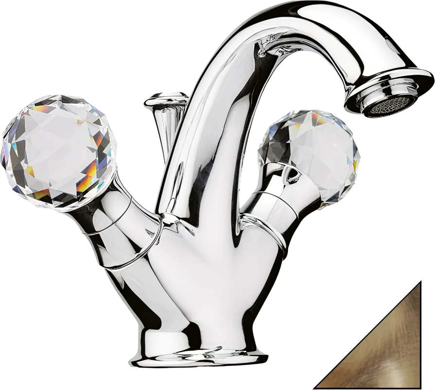 Смеситель для раковины Webert Karenina KA700102065 бронза Sancos — официальный сайт