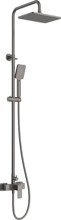 Душевая стойка Cezares Slider SLIDER-CD-GM, со смесителем, оружейная сталь Sancos — официальный сайт