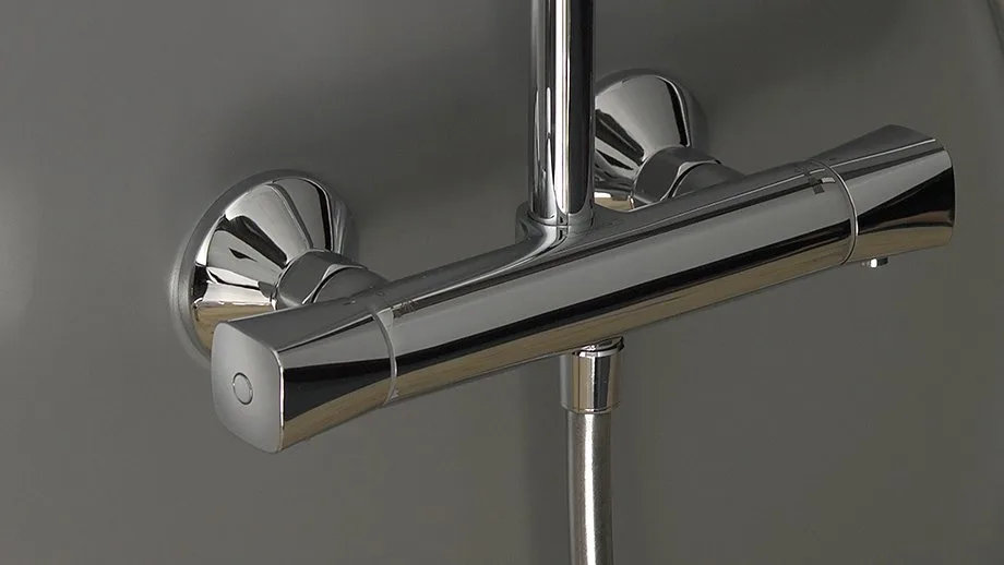Душевая стойка Hansgrohe Crometta 160 1 Jet 27264400, с термостатом Sancos — официальный сайт