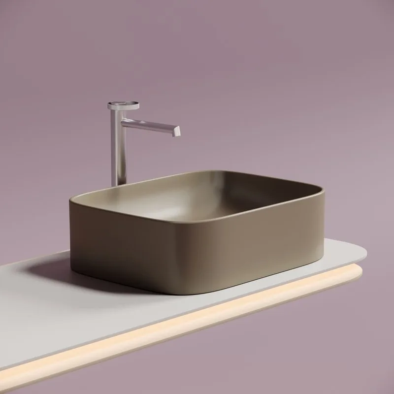 Накладная раковина Ceramicanova Element CN6052MC капучино матовая Sancos — официальный сайт