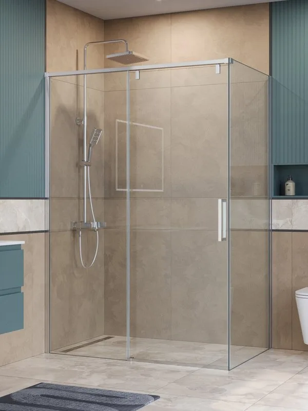 Душевой уголок BelBagno Soft Close-1 AH-1-130/80-C-Cr профиль хром Sancos — официальный сайт