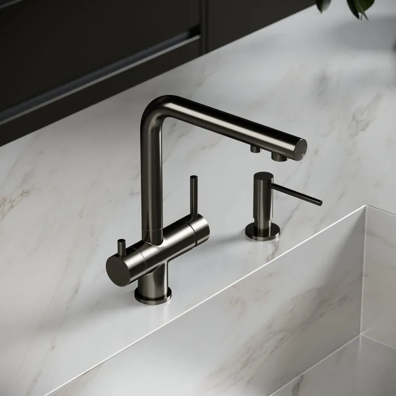 Смеситель для кухни Sancos Foster SC4014GG под фильтр, вороненая сталь Sancos — официальный сайт