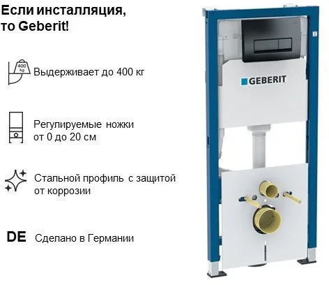 Система инсталляции для унитазов Geberit Delta 50 458.128.DW.1, с кнопкой смыва, черная Sancos — официальный сайт