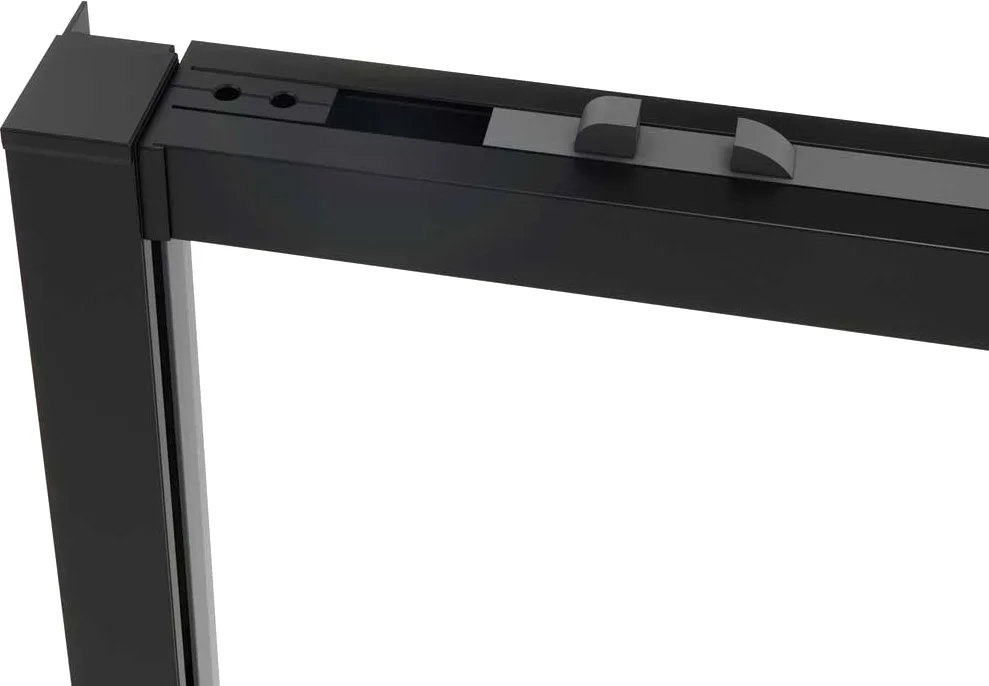 Душевая дверь в нишу Vincea Slim Soft 110 см, профиль черный, стекло прозрачное Sancos — официальный сайт
