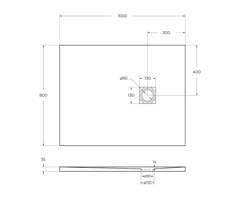 Поддон для душа BelBagno Uno TRAY-MR-UNO-AH-100/80-35-W-BO 100х80, белый, с сифоном Sancos — официальный сайт