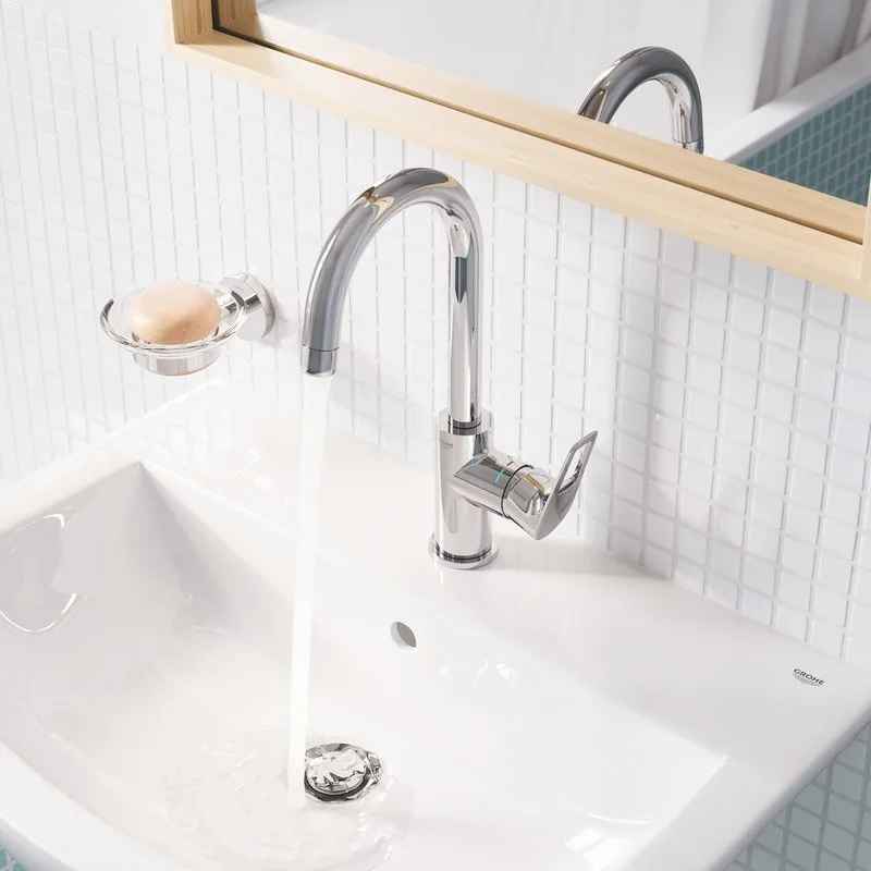 Смеситель Grohe BauLoop 23763001 хром Sancos — официальный сайт