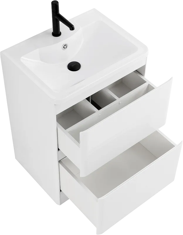 Тумба под раковину без столешницы BelBagno Albano 60 напольная, bianco lucido Sancos — официальный сайт