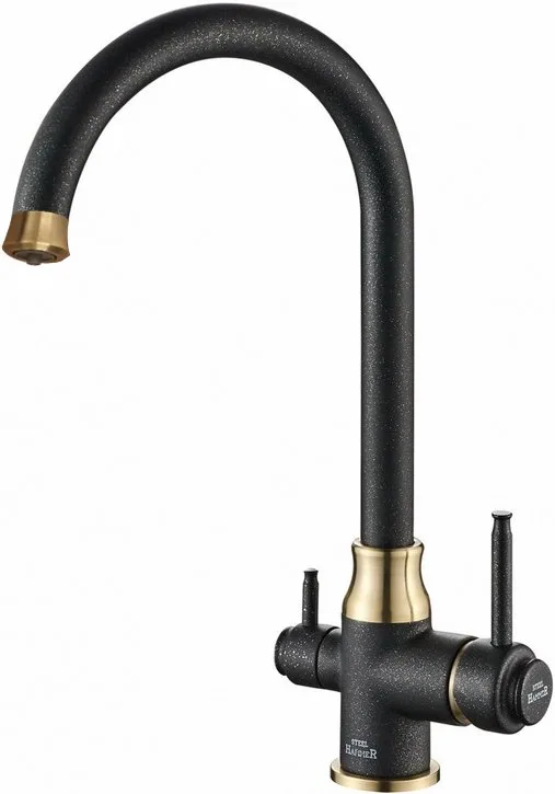 Смеситель для кухни Steel Hammer SH 763 BLACK BR Sancos — официальный сайт