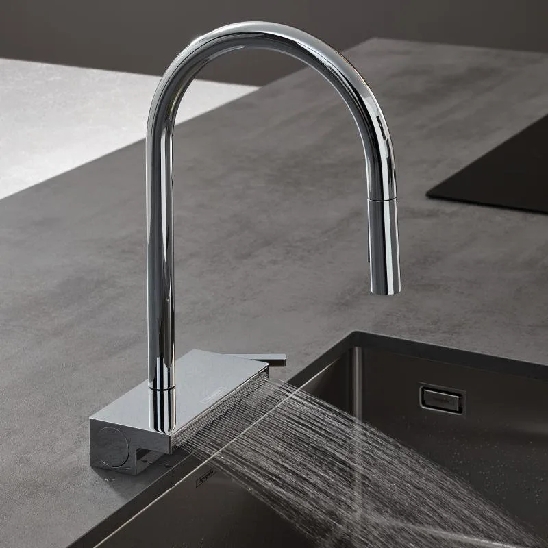 Смеситель для кухни Hansgrohe Aquno Select M81 Aquno Select M81 73831000 хром Sancos — официальный сайт