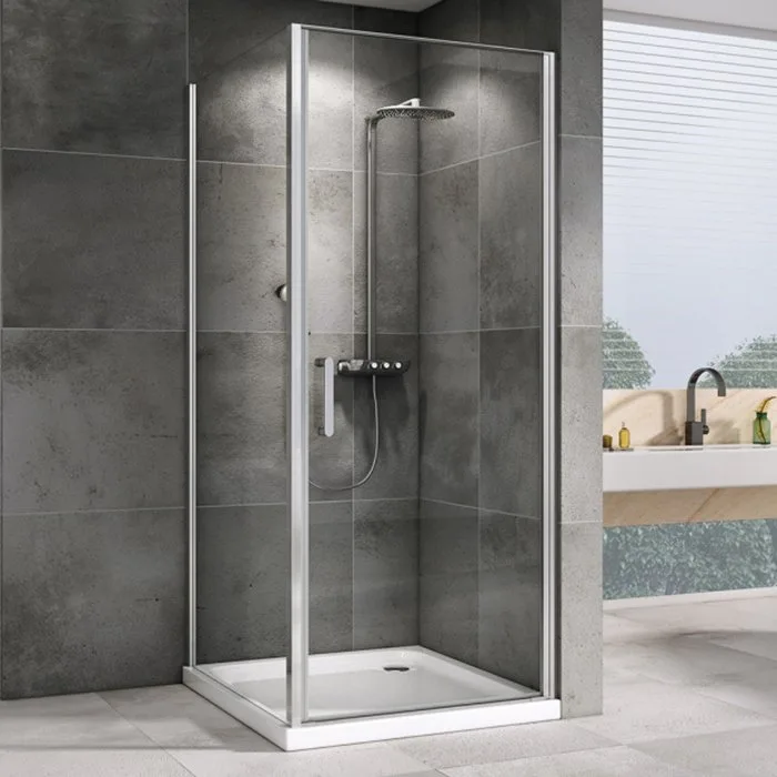 Душевой уголок Abber Sonnenstrand AG04070-S75 75x70, профиль хром, стекло прозрачное Sancos — официальный сайт