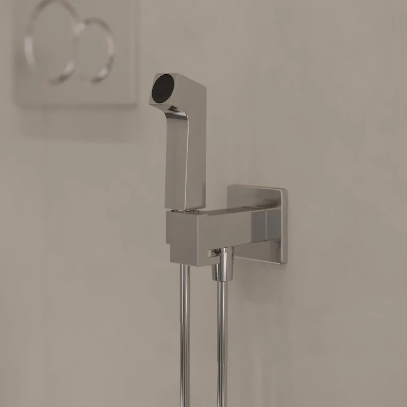 Гигиенический душ Hansgrohe Bidette E 1jet 29233000, со смесителем, C ВНУТРЕННЕЙ ЧАСТЬЮ, хром Sancos — официальный сайт