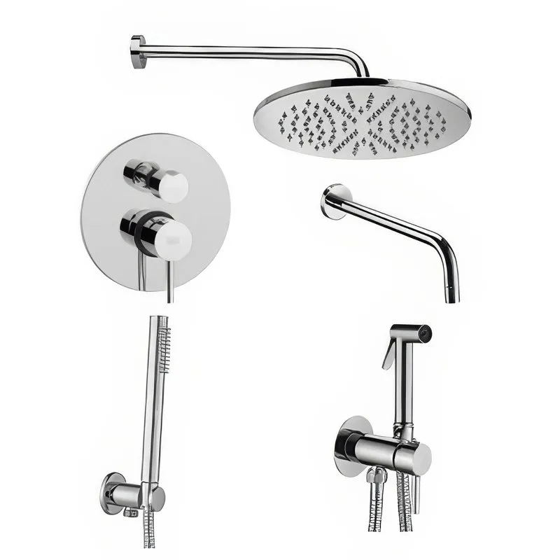 Комплект для ванной Paffoni Light KITZLIG019CR045 С ВНУТРЕННЕЙ ЧАСТЬЮ, хром Sancos — официальный сайт