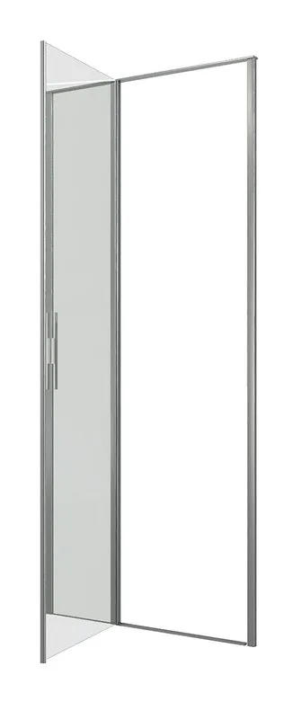 Душевая дверь в нишу Allen Brau Priority 3.31026.BA 90 см, профиль серебро браш, стекло прозрачное O Sancos — официальный сайт