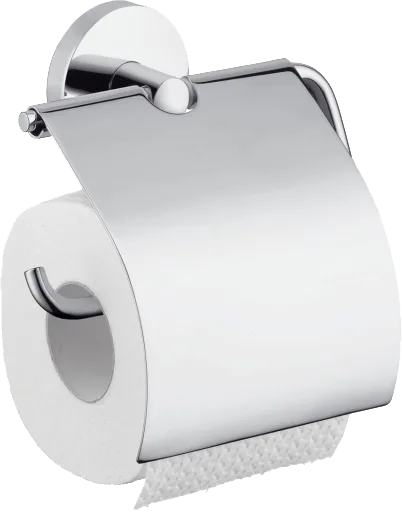 Держатель туалетной бумаги Hansgrohe Logis с крышкой Sancos — официальный сайт