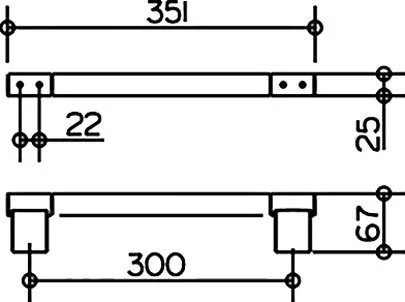 Поручень Keuco Plan 14907 хром Sancos — официальный сайт