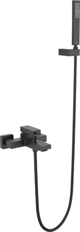 Смеситель для ванны с душем AQUATEK Либра AQ1649MB, матовый черный Sancos — официальный сайт