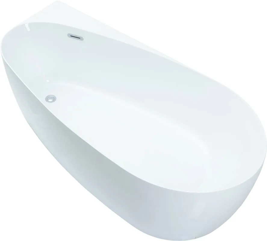 Акриловая ванна Allen Brau Priority 2 170x80 см, пристенная, белая, овальная, на ножках, со сливом-п Sancos — официальный сайт