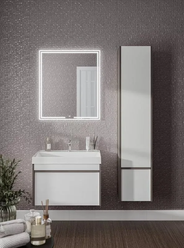 Шкаф-пенал для ванной KERAMA MARAZZI Modula 35 R с дверцей и ящиком, арабика Sancos — официальный сайт