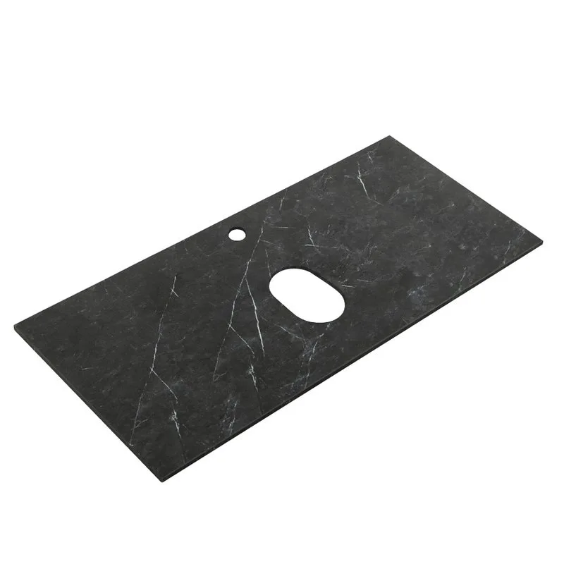 Столешница в ванную под раковину Cezares Slider SLD-100/48-MNO marmo nero opaco Sancos — официальный сайт