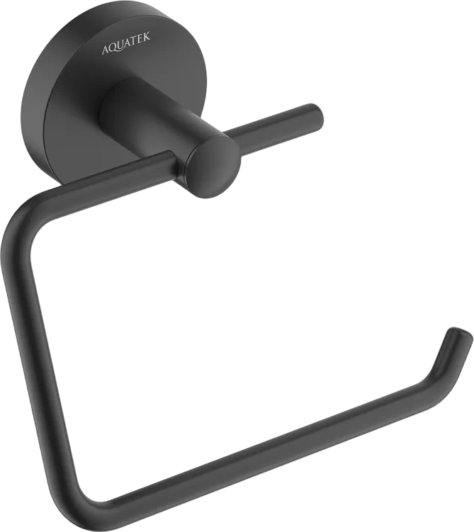 Держатель туалетной бумаги AQUATEK Оберон AQ4218MB матовый черный Sancos — официальный сайт