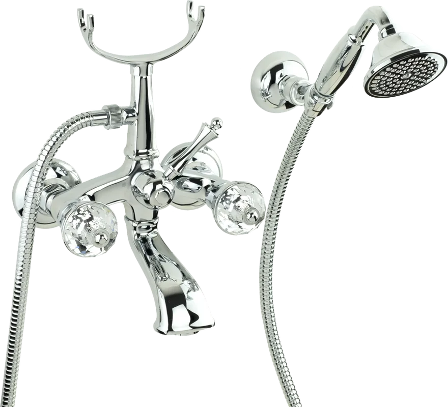 Смеситель для ванны с душем Migliore Korona Crystal l 27307, хром Sancos — официальный сайт