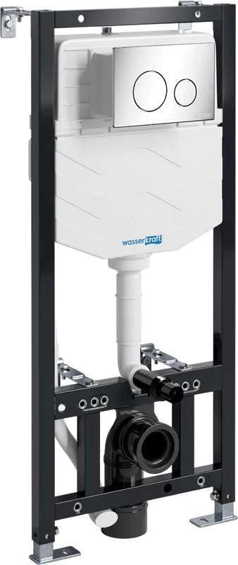Система инсталляции для унитазов Wasserkraft Aller 10TLT.010.ME.CH02, с кнопкой смыва хром Sancos — официальный сайт