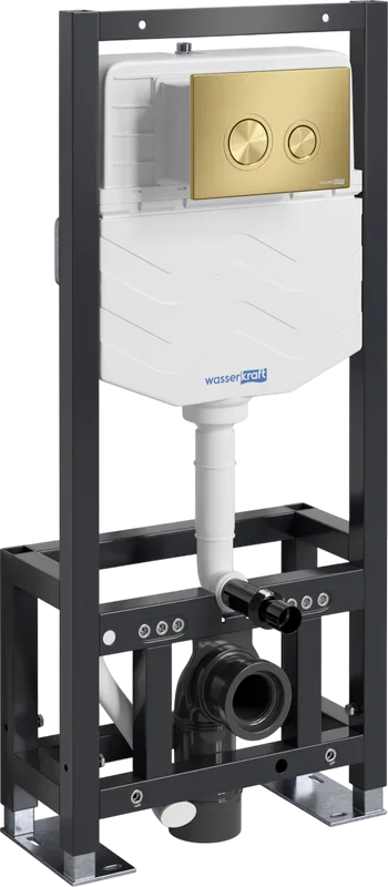 Система инсталляции для унитазов Wasserkraft Dill 61TLT.010.ME.MG01, с кнопкой смыва матовое золото Sancos — официальный сайт